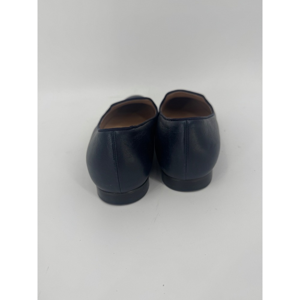 LAFAYETTE 148 NEW YORK Navy Leather Loafers Women US Size 8 - Picture 7 of 8
